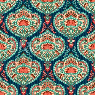 Afbeeldingen van Oriental seamless paisley wallpaper pattern